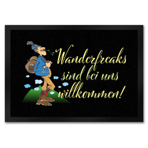 Wanderfreaks sind bei uns willkommen Fußmatte in 35x50 cm
