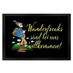 Wanderfreaks sind bei uns willkommen Fußmatte in 35x50 cm