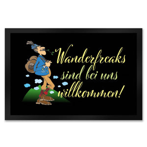 Wanderfreaks sind bei uns willkommen Fußmatte in 35x50 cm