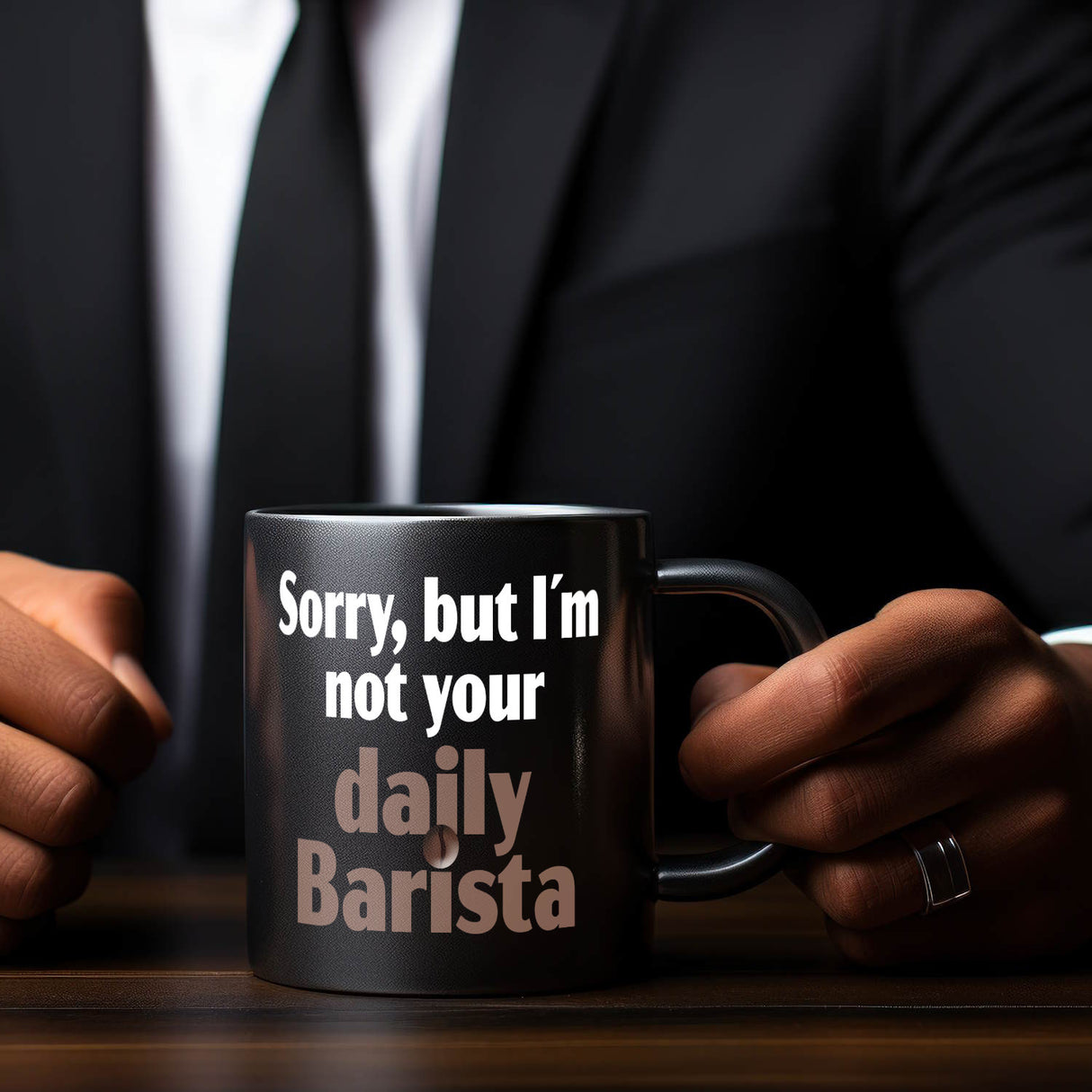 Sorry, but I am not your daily barista Tasse