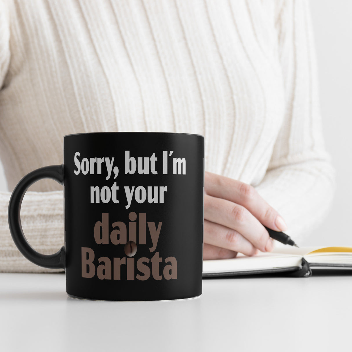 Sorry, but I am not your daily barista Tasse