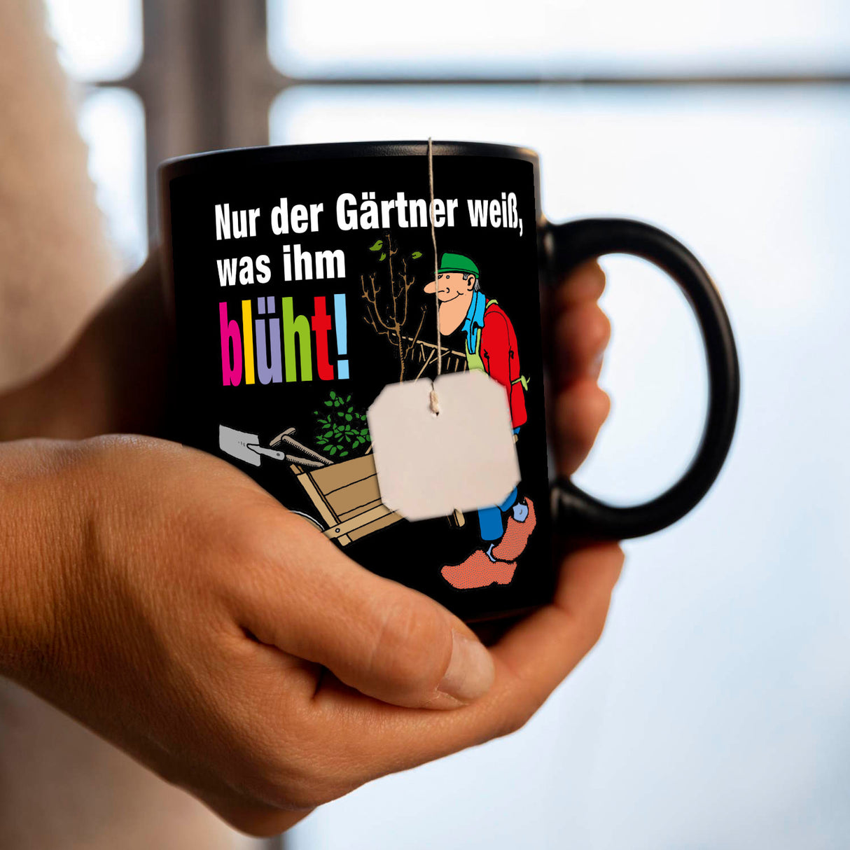 Nur der Gärtner weiß, was ihm blüht! Tasse