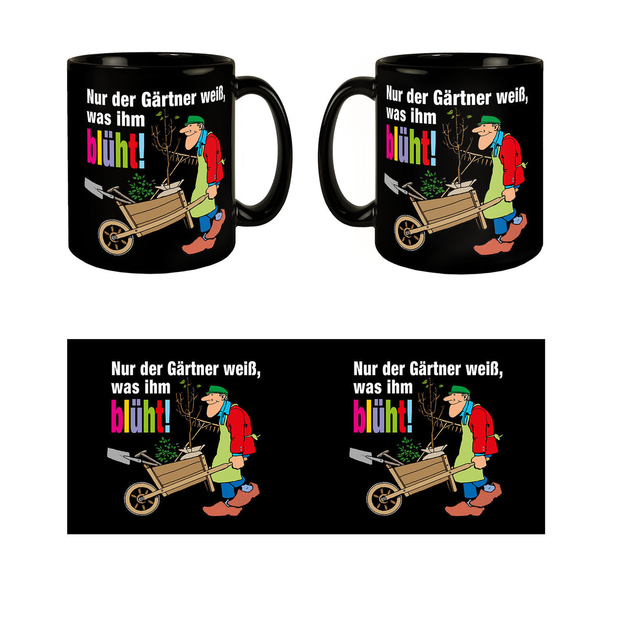 Nur der Gärtner weiß, was ihm blüht! Tasse