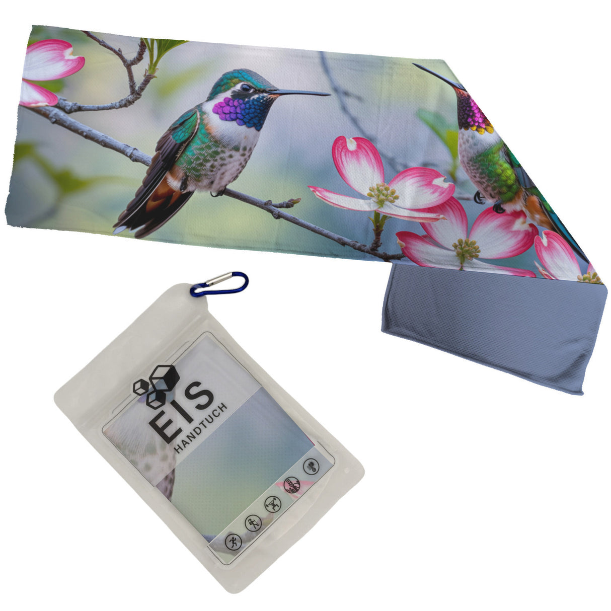 Kolibri Hartriegelbaum Eishandtuch für Naturfans