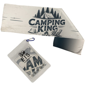 Camping King Eishandtuch - Vintage Zelt Design