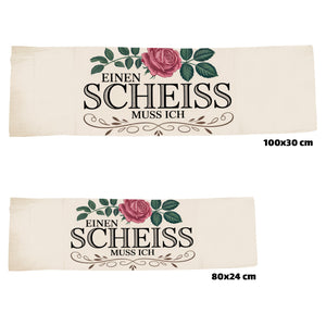 Einen scheiss muss ich Eishandtuch mit Vintage Rose