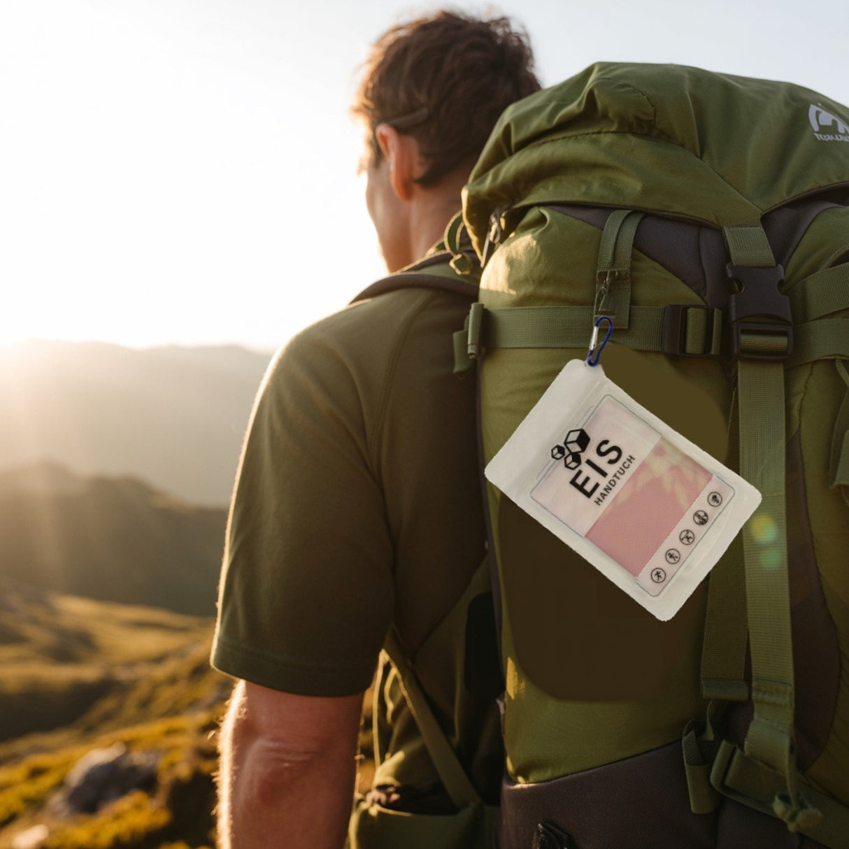Rosa Karo Eishandtuch für Sommer Wellness