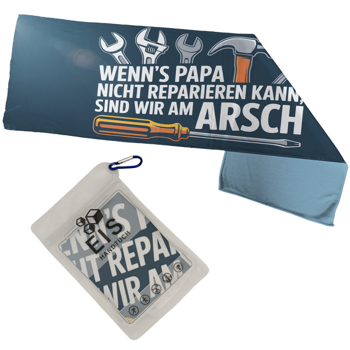 Wenn´s Papa nicht reparieren kann Werkzeuge Eishandtuch für Heimwerker Väter
