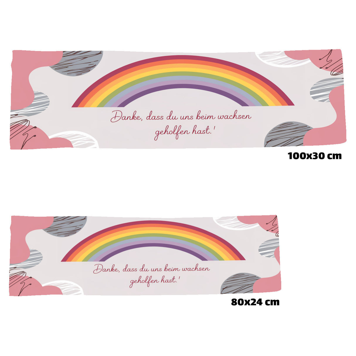 Danke für die schöne Zeit Regenbogen Eishandtuch für Erzieher