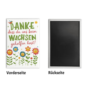Danke dass du uns beim Wachsen geholfen hast! Souvenir Magnet für Erzieher und Lehrer