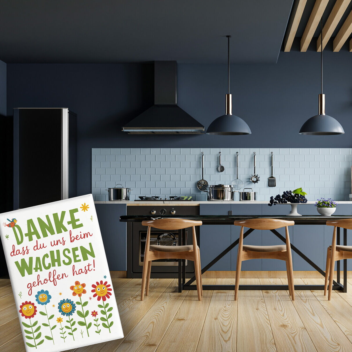 Danke dass du uns beim Wachsen geholfen hast! Souvenir Magnet für Erzieher und Lehrer