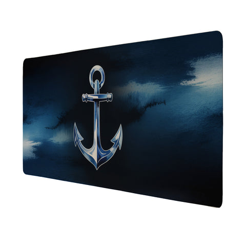 Anker im Aquarellstil Schreibtischunterlage 69x31cm XXL Mauspad für Maritim Fans