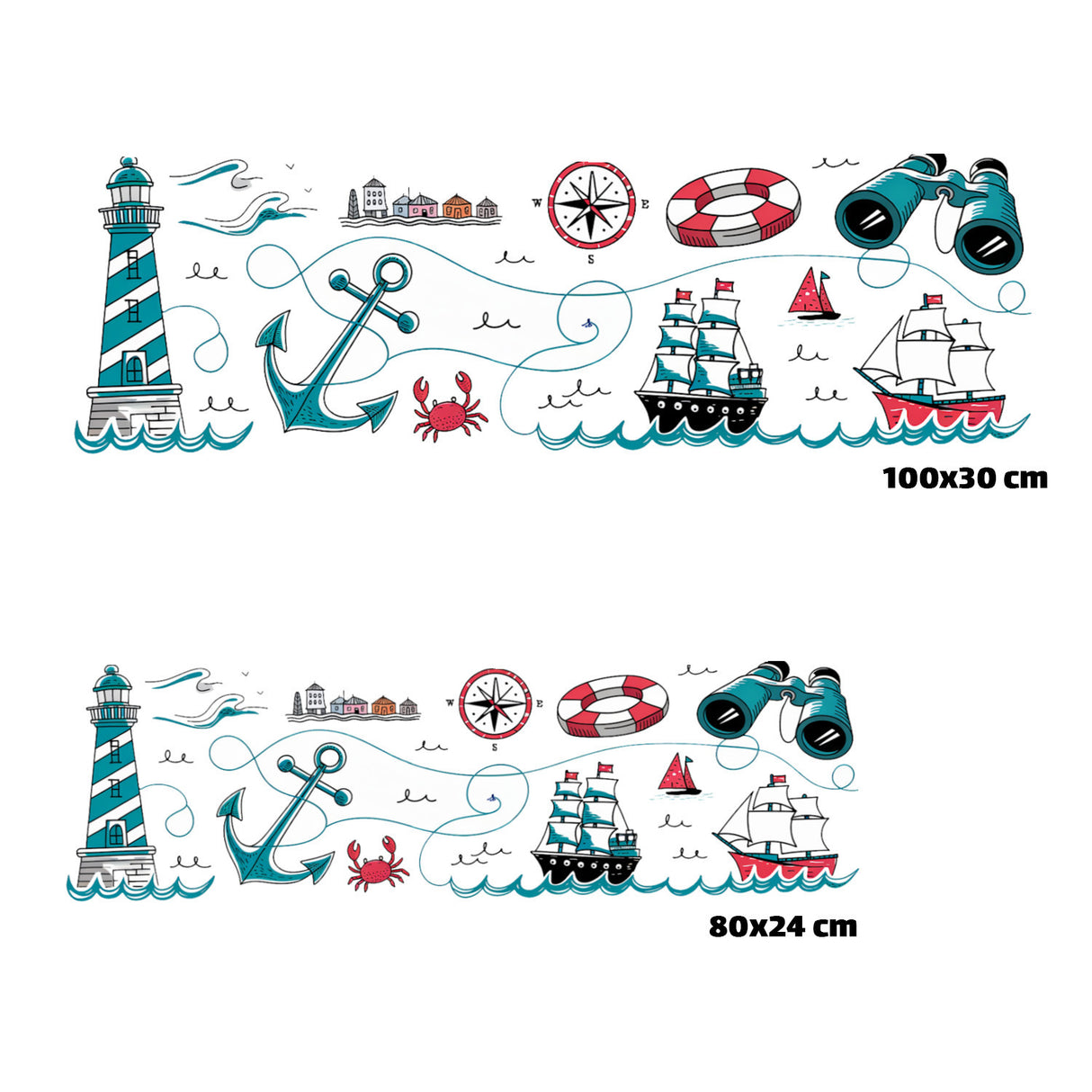 Marine Eishandtuch für Strand- und Segelfans