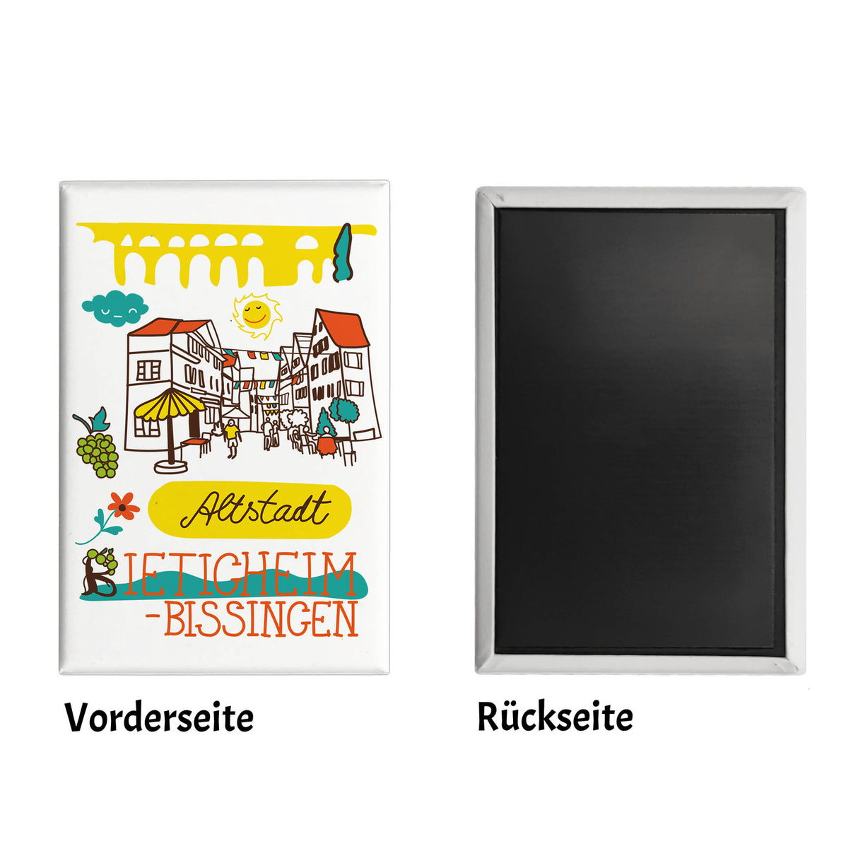 Bietigheim-Bissingen Wimmelbild Souvenir Souvenir Magnet - Altstadt
