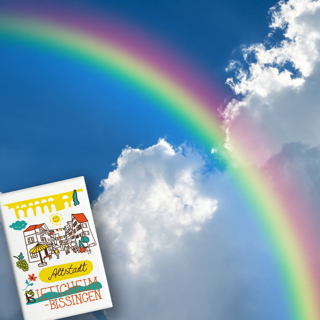 Bietigheim-Bissingen Wimmelbild Souvenir Souvenir Magnet - Altstadt