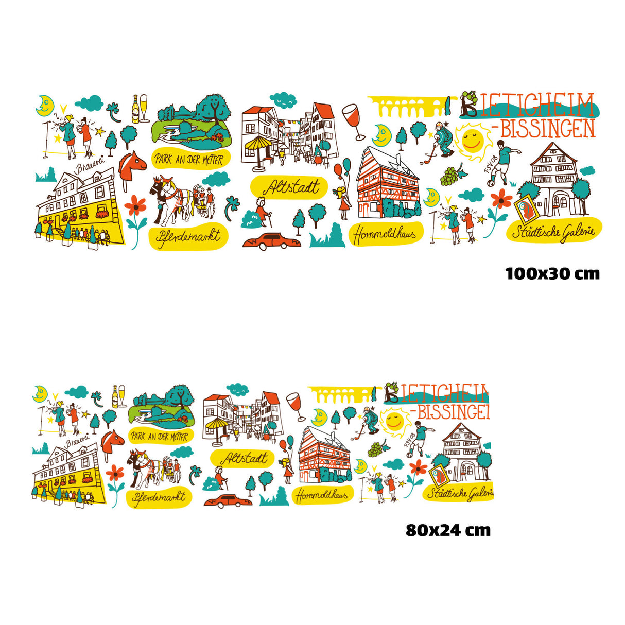 Bietigheim-Bissingen Wimmelbild Eishandtuch