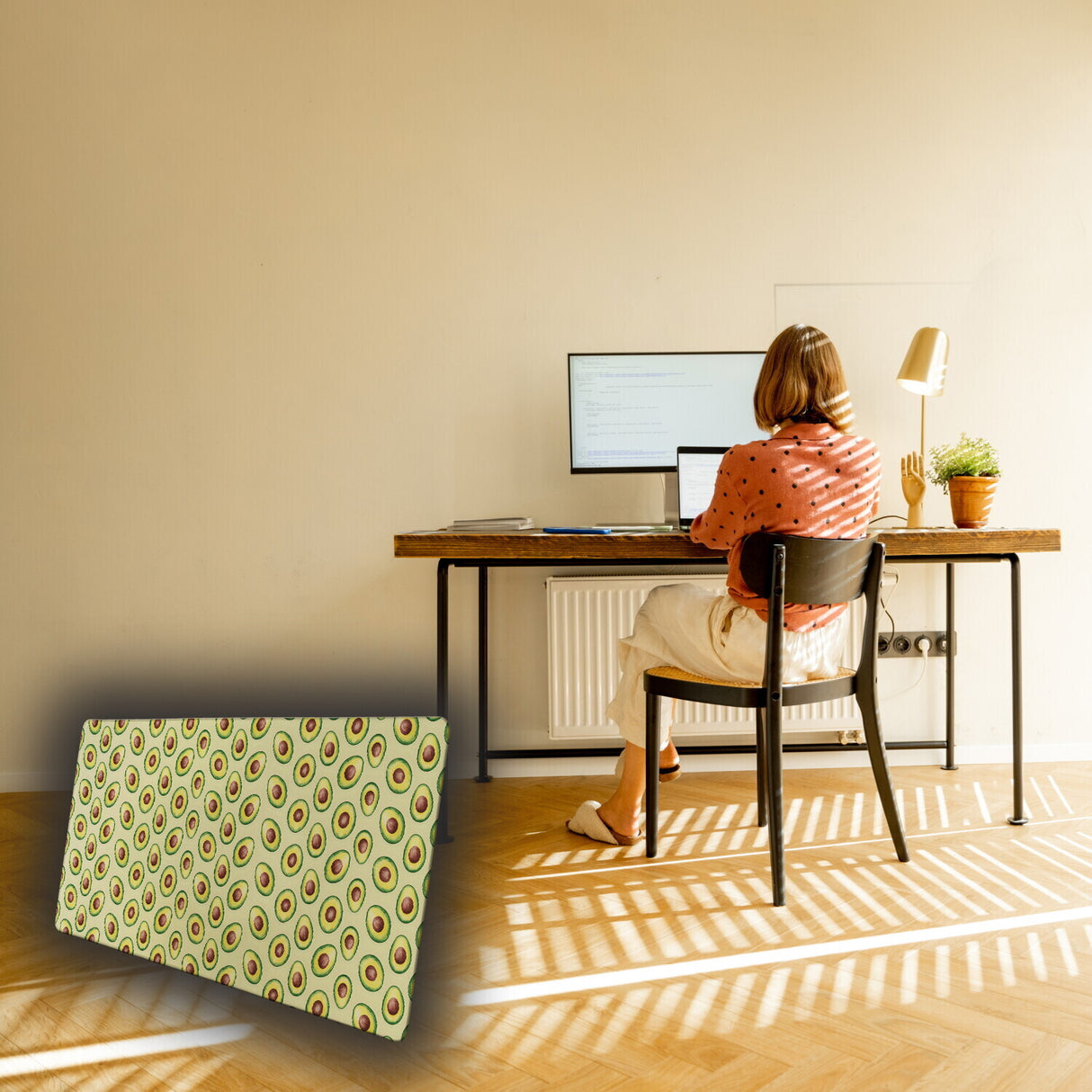 Avocado Schreibtischunterlage 69x31cm XXL Mauspad für Superfood-Liebhaber