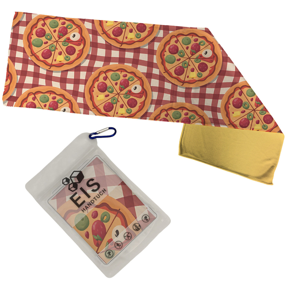 Pizza Eishandtuch für Pizzaliebhaber