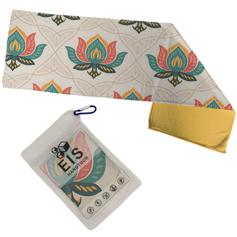 Lotusblume Eishandtuch im Kachelmuster