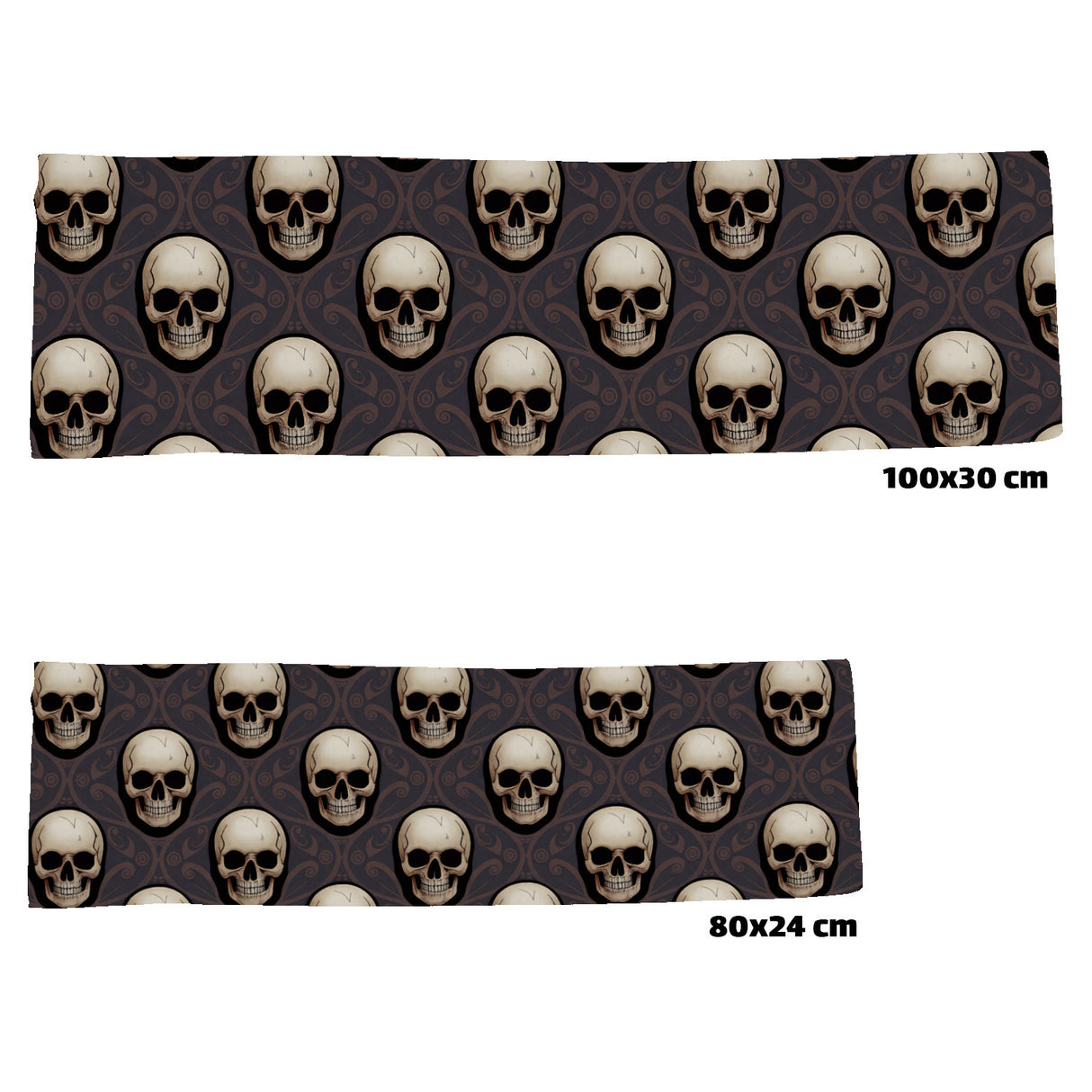 Totenkopf Muster Eishandtuch für Gothics