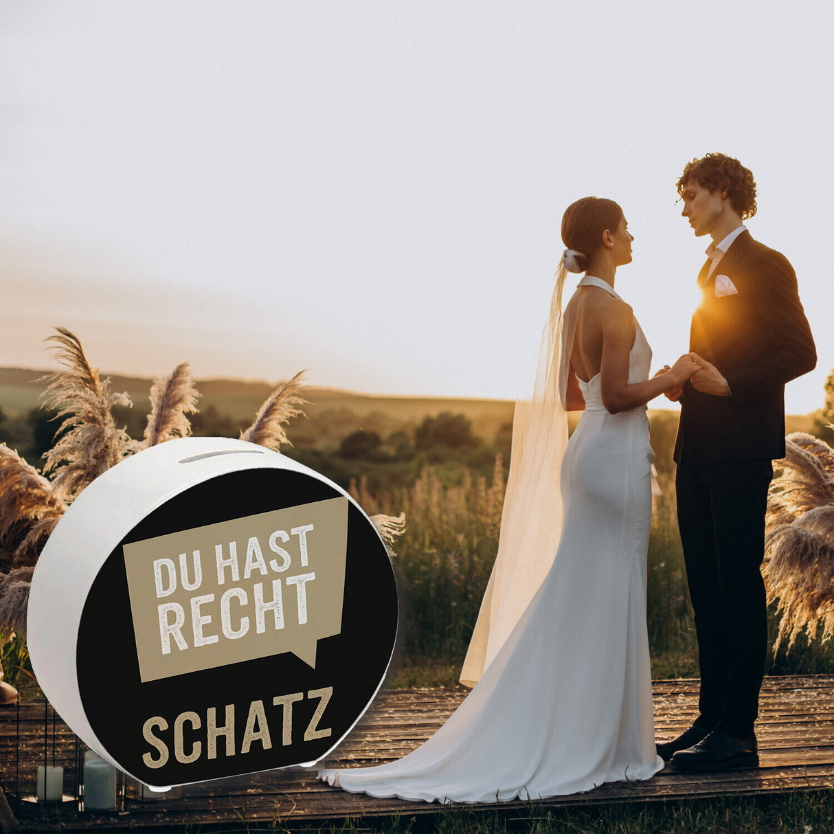 Du hast Recht Schatz Sprechblase Spardose