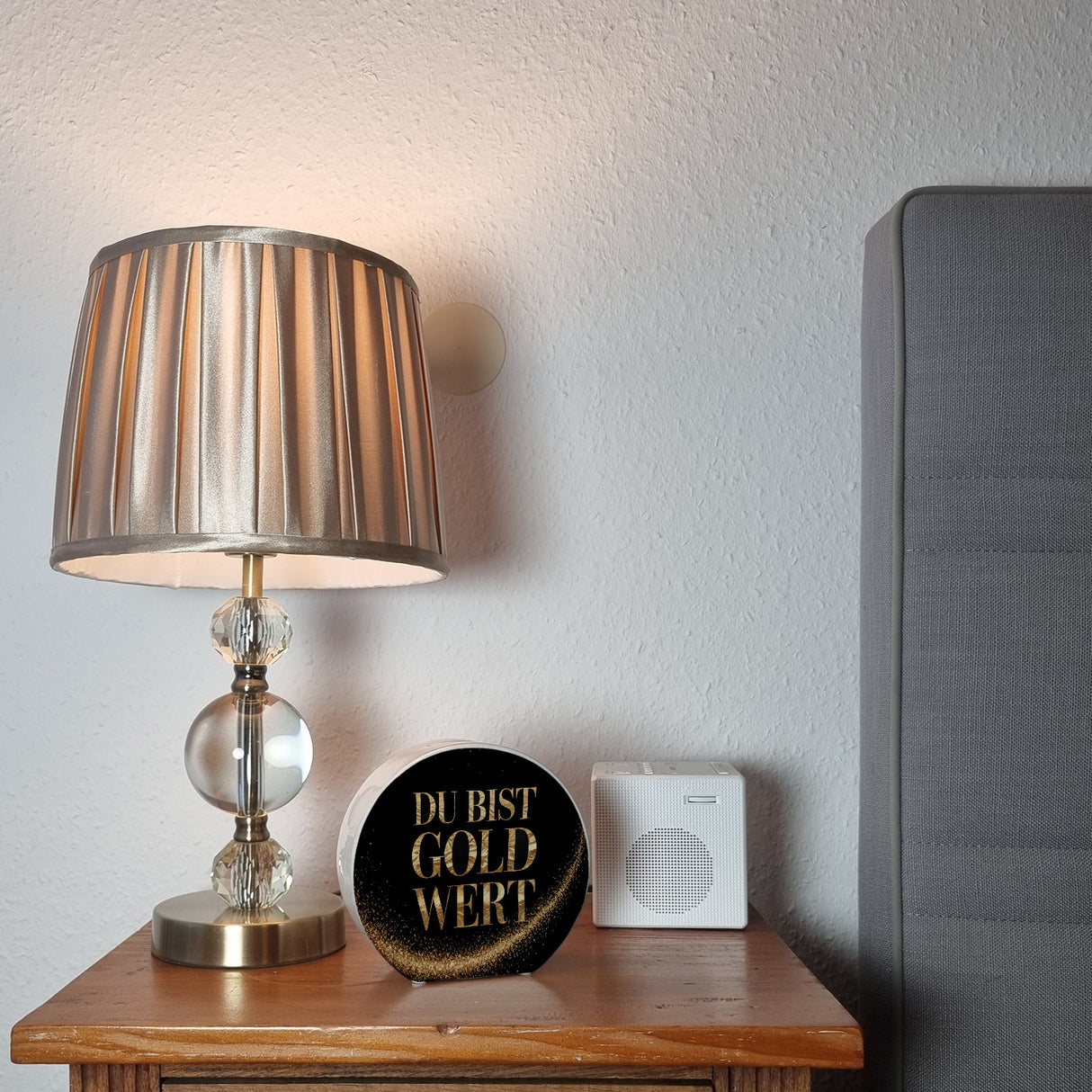 Du bist Gold wert Spardose Goldener Text