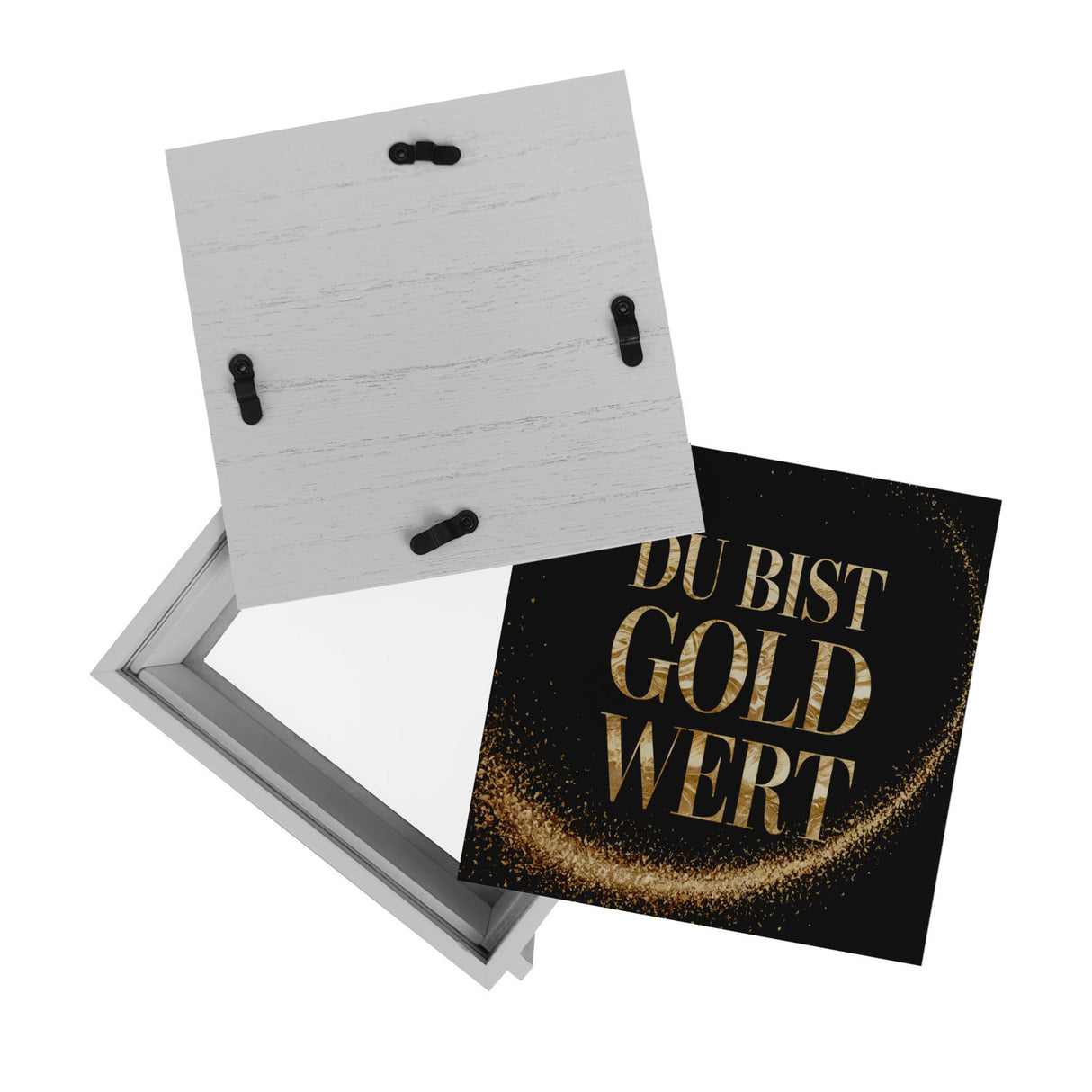 Du bist Gold wert Spardose Goldener Text