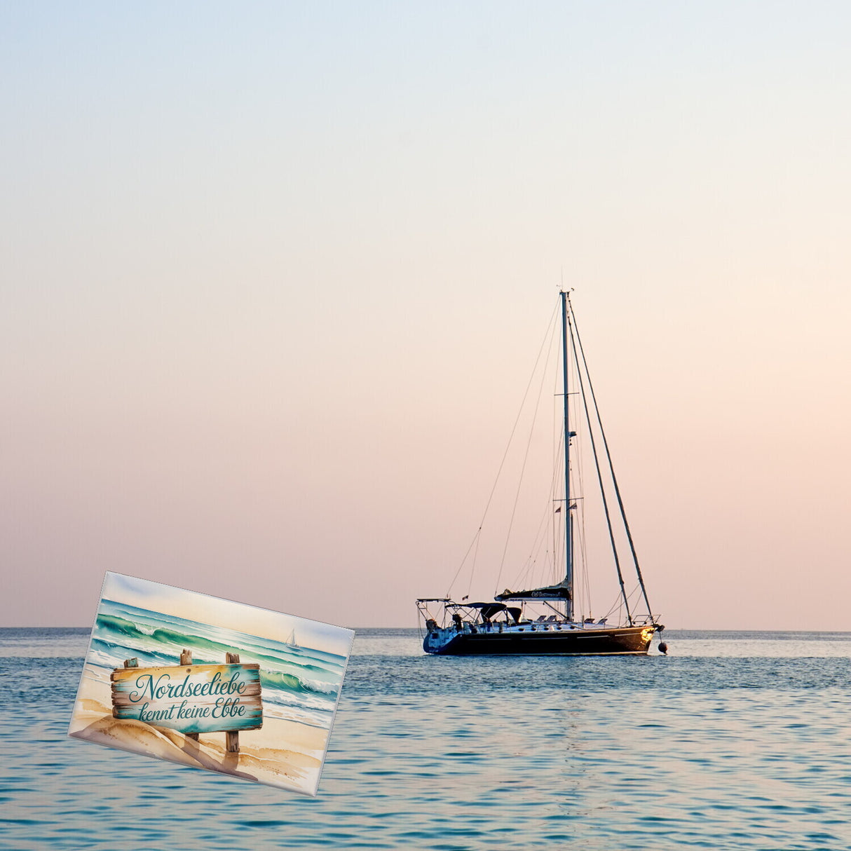 Meereslandschaft - Nordseeliebe Souvenir Souvenir Magnet