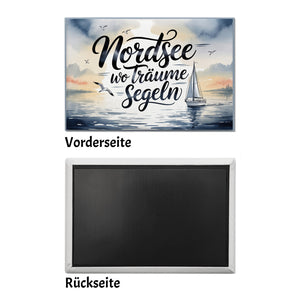 Nordsee Wo Träume segeln Souvenir Souvenir Magnet