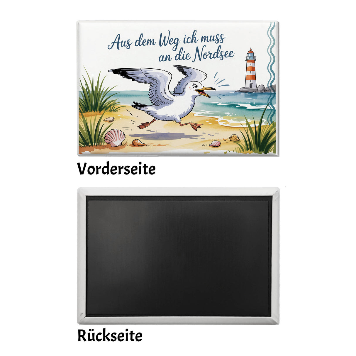 Möwe am Strand - aus dem Weg Souvenir Souvenir Magnet