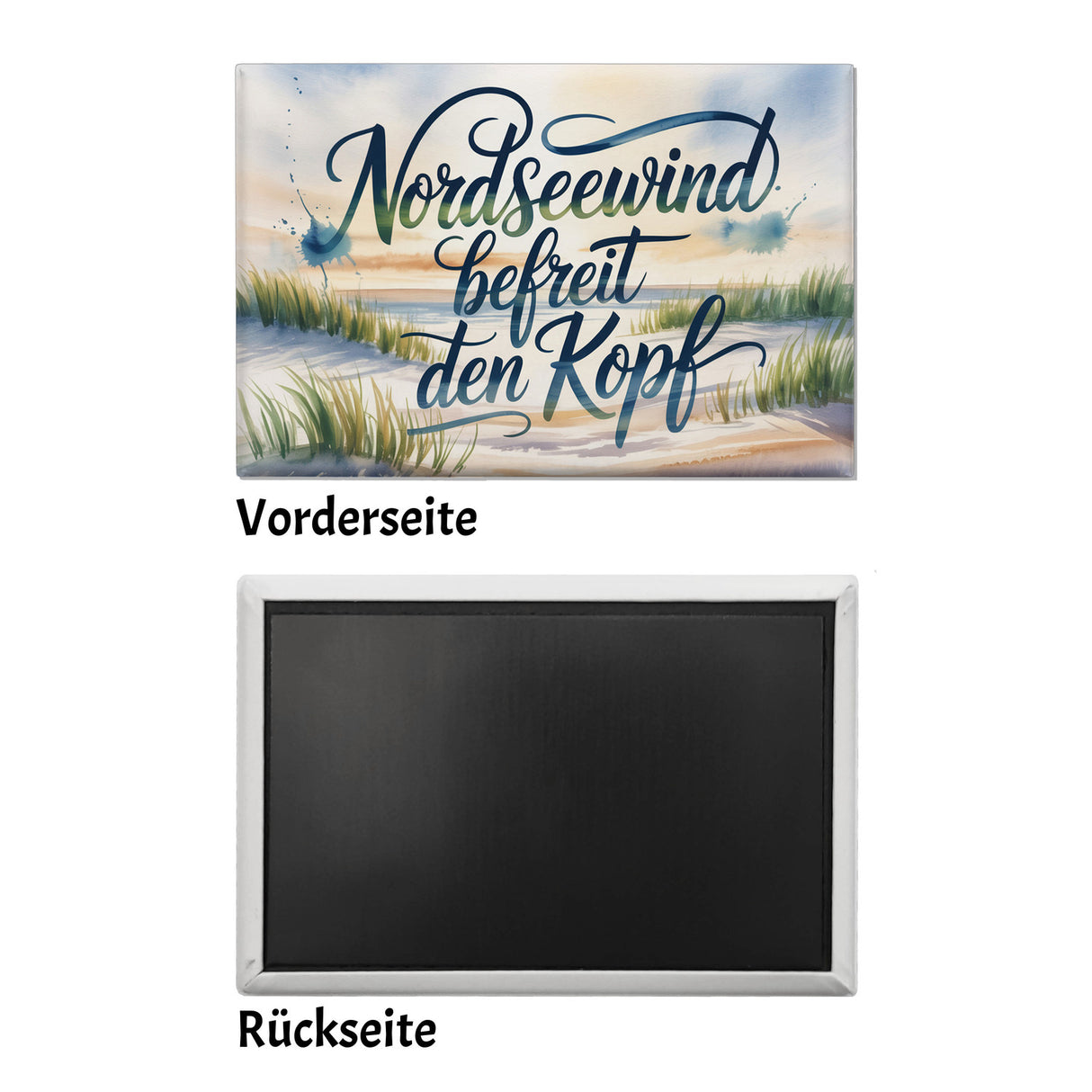 Nordsee Aquarell Souvenir Souvenir Magnet Nordseewind