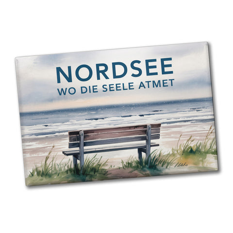 Nordsee Szene Wo die Seele atmet Souvenir Souvenir Magnet