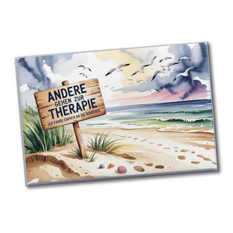 Nordseestrand ist die beste Therapie mit Möwen Souvenir Souvenir Magnet
