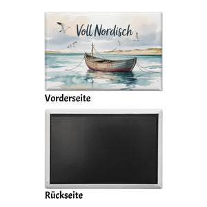 Voll Nordisch Souvenir Souvenir Magnet Nordsee Aquarell