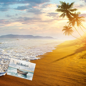 Voll Nordisch Souvenir Souvenir Magnet Nordsee Aquarell