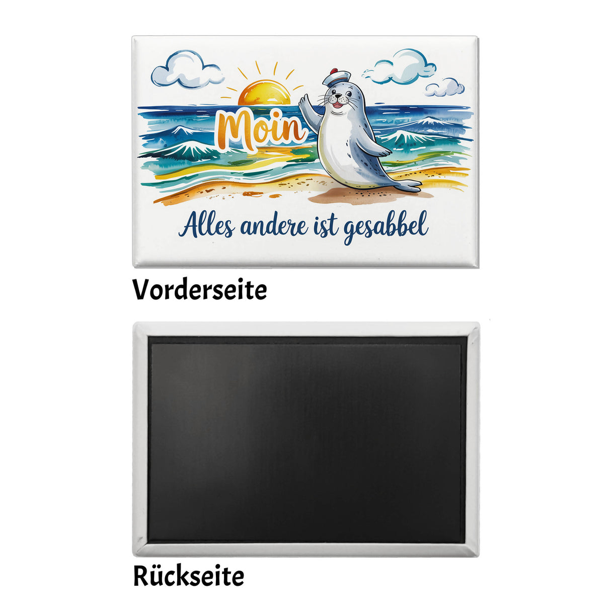 Cartoon-Seehund Moin Souvenir Souvenir Magnet