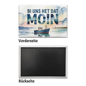 Nordsee Aquarell Motiv Souvenir Souvenir Magnet Fischerboot
