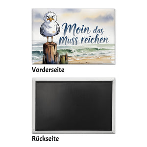 Möwe Aquarell Moin Spruch Souvenir Souvenir Magnet
