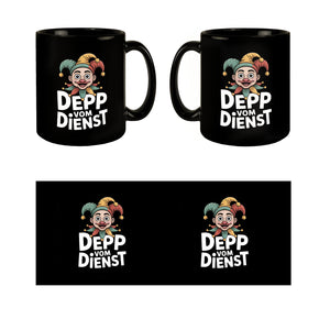 Depp vom Dienst Tasse mit Kasperle Cartoon