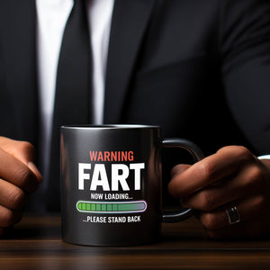 WARNING FART Tasse mit Ladefortschrittsanzeige
