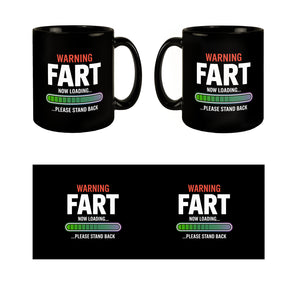 WARNING FART Tasse mit Ladefortschrittsanzeige