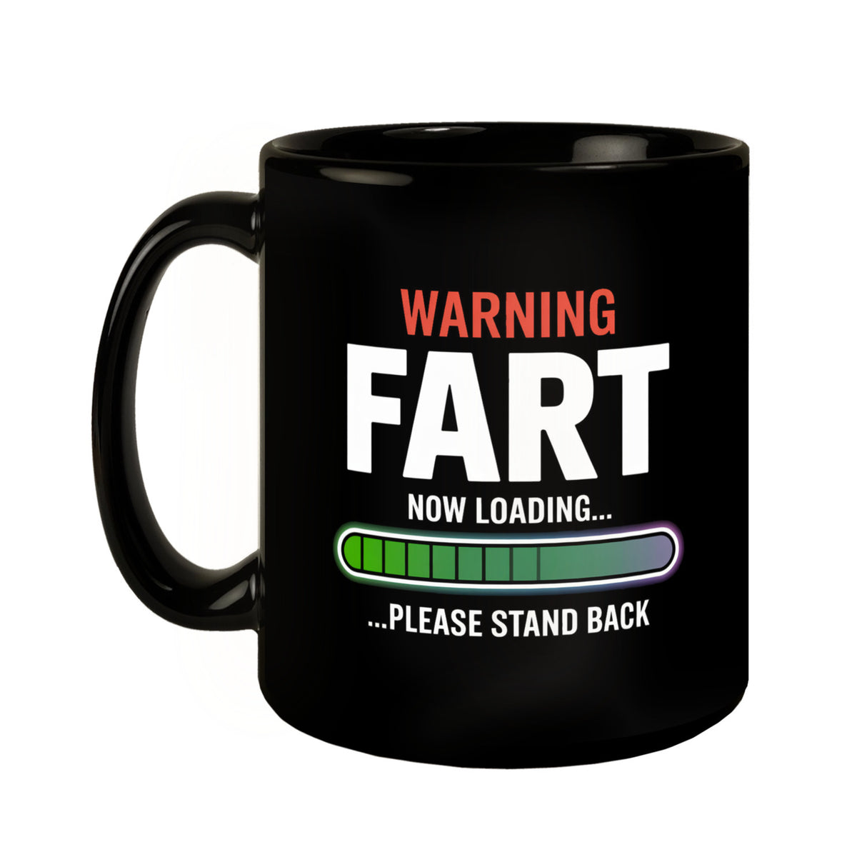 WARNING FART Tasse mit Ladefortschrittsanzeige