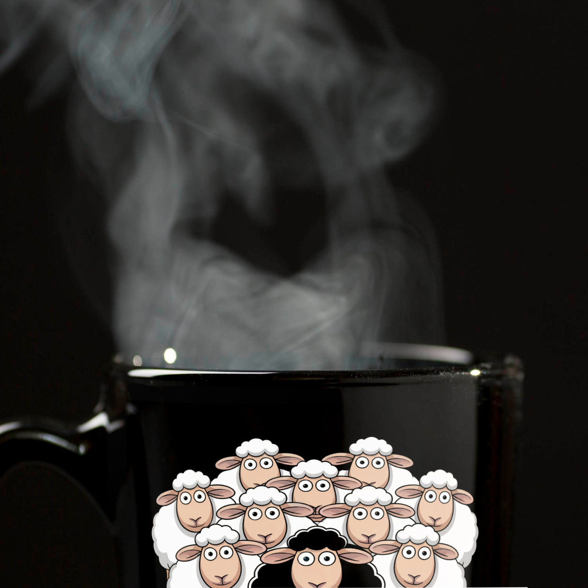 Ich bin gern das schwarze Schaf! Tasse