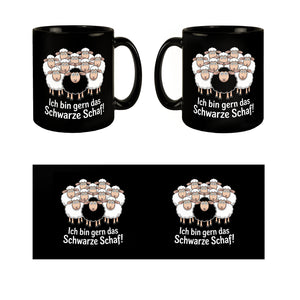 Ich bin gern das schwarze Schaf! Tasse