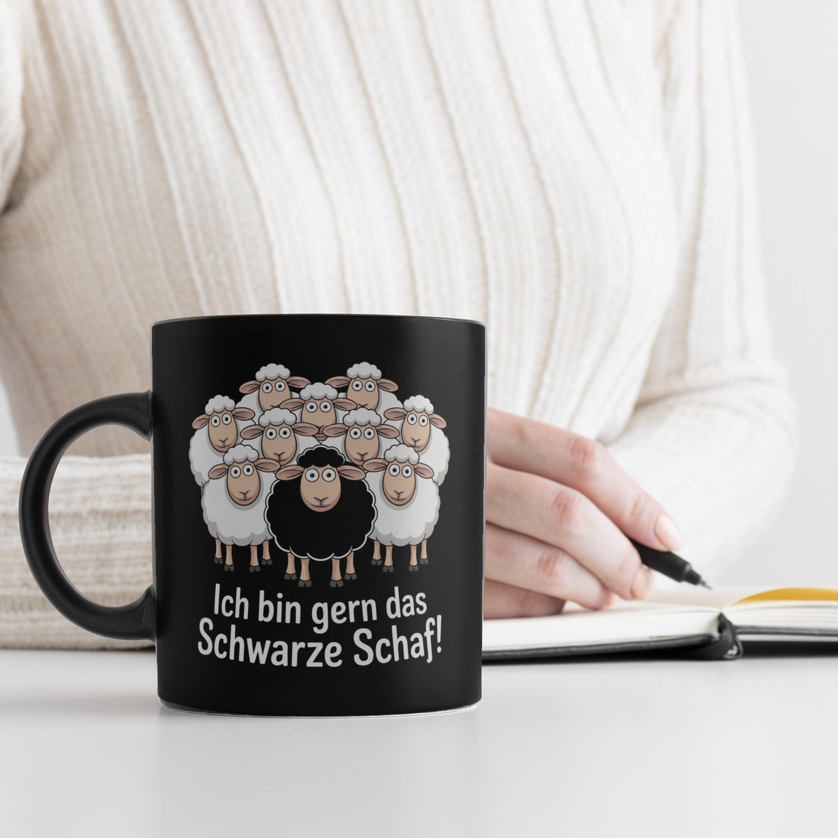 Ich bin gern das schwarze Schaf! Tasse