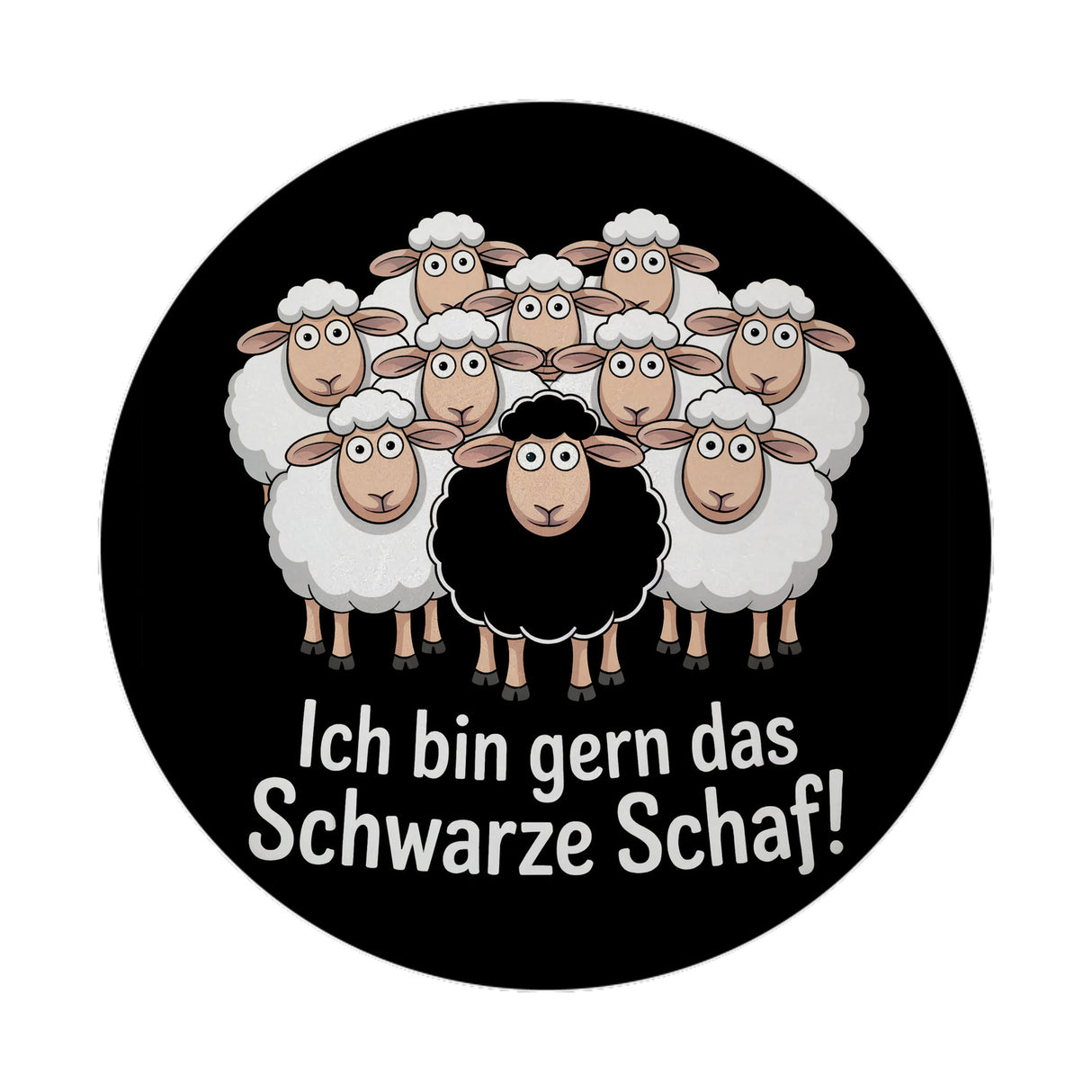 Ich bin gern das schwarze Schaf! Magnet