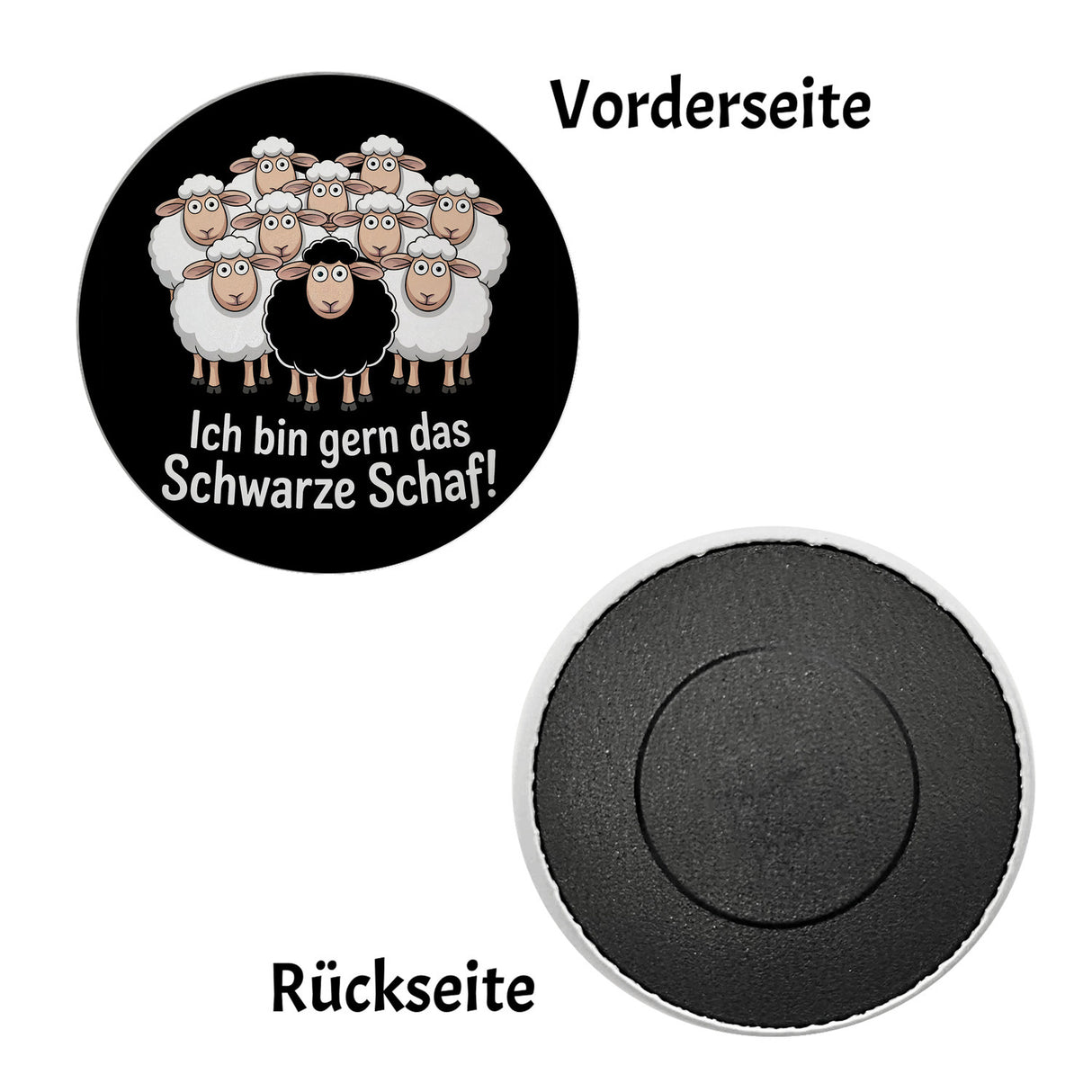 Ich bin gern das schwarze Schaf! Magnet