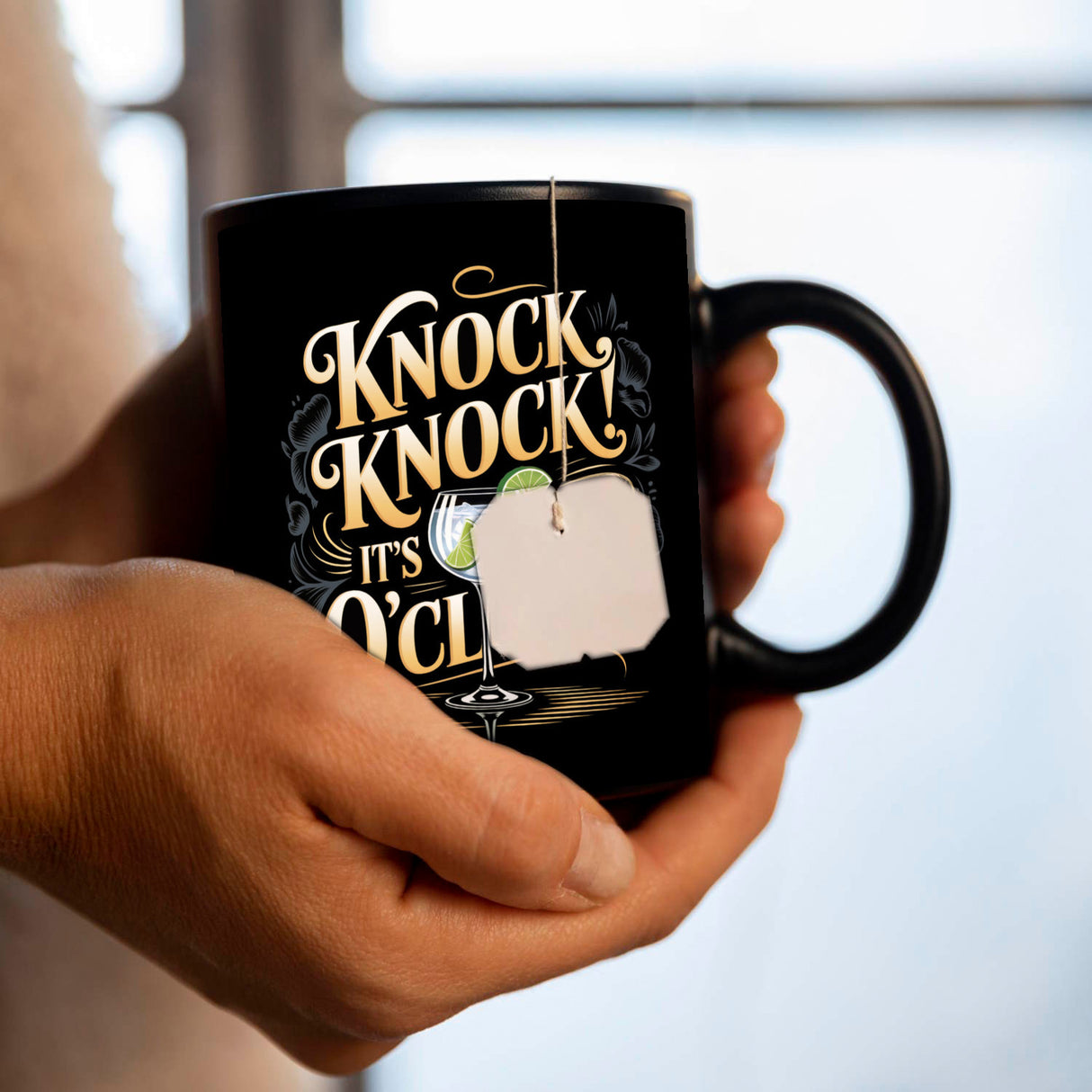 Knock Knock! It's Gin o'clock! Tasse