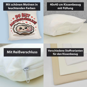 Kawaii Auster Du bist Austergewöhnlich Magnet Kissen