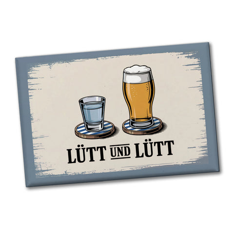 Lütt und Lütt Souvenir Souvenir Magnet - norddeutsches Design